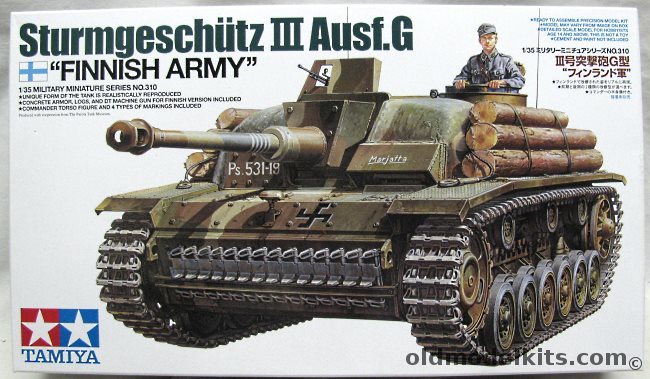 Tamiya 1/35 Sturmgeschuetz III Ausf. G - Finnish Army, MM310 plastic model kit